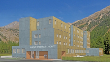 Jugendherberge Stmoritz.jpg Erweiterung der Jugendherberge St. Moritz